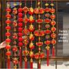 2026 Year of the Horse Red Lantern Ornaments for New Year and Housewarming Decorations, Featuring 'Fu' Spring Festival Pendants