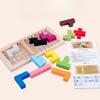 Wooden Early Education Educational Building Block Plane Three-dimensional Block Parent-childinteraction Enlightenment Development Logical Thinking Toy