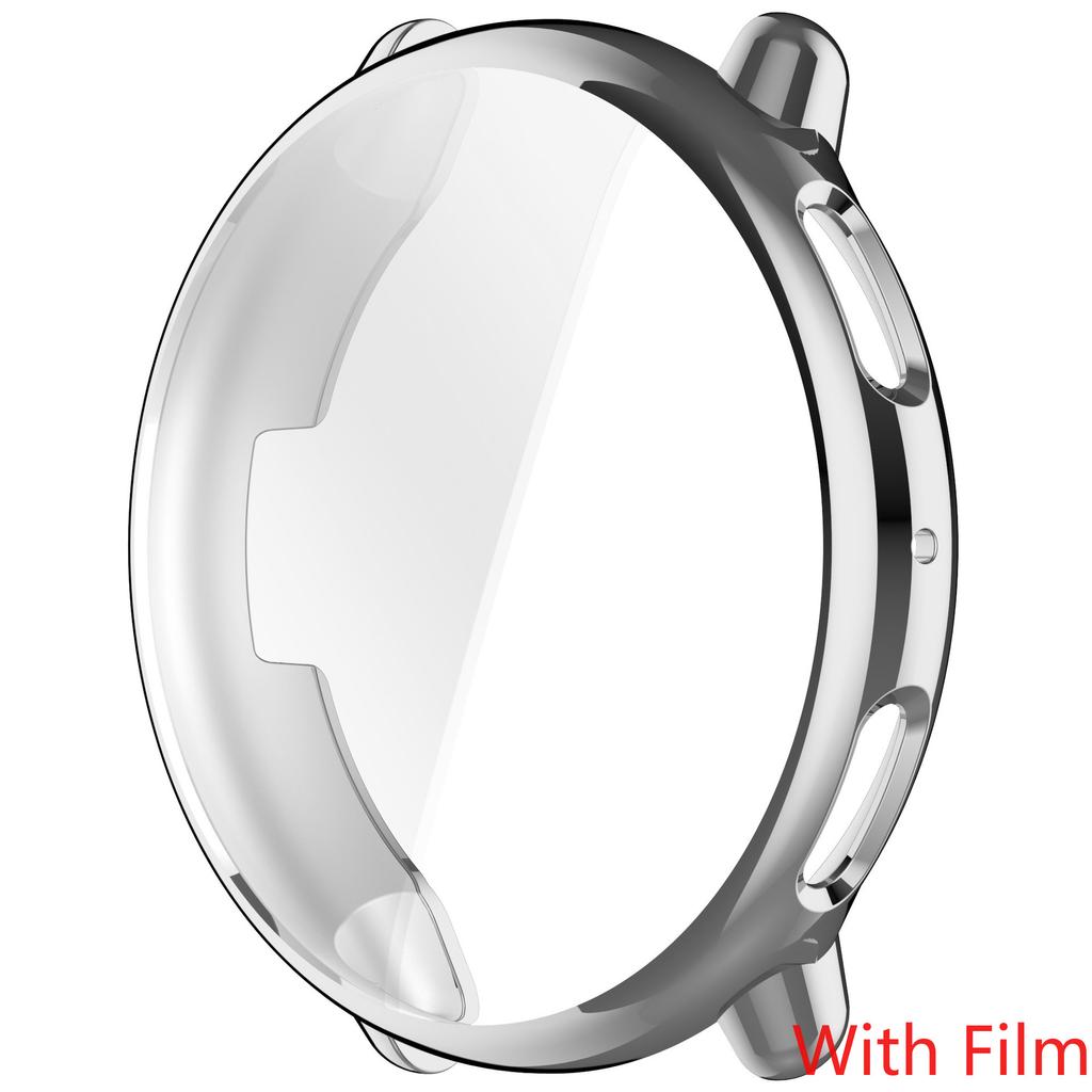 Hartschalen-Glas-Displayschutzfolie Vollrahmen-Hülle Für Amazfit Active 2 Smartwatch Schutzhülle Active2 Zubehör