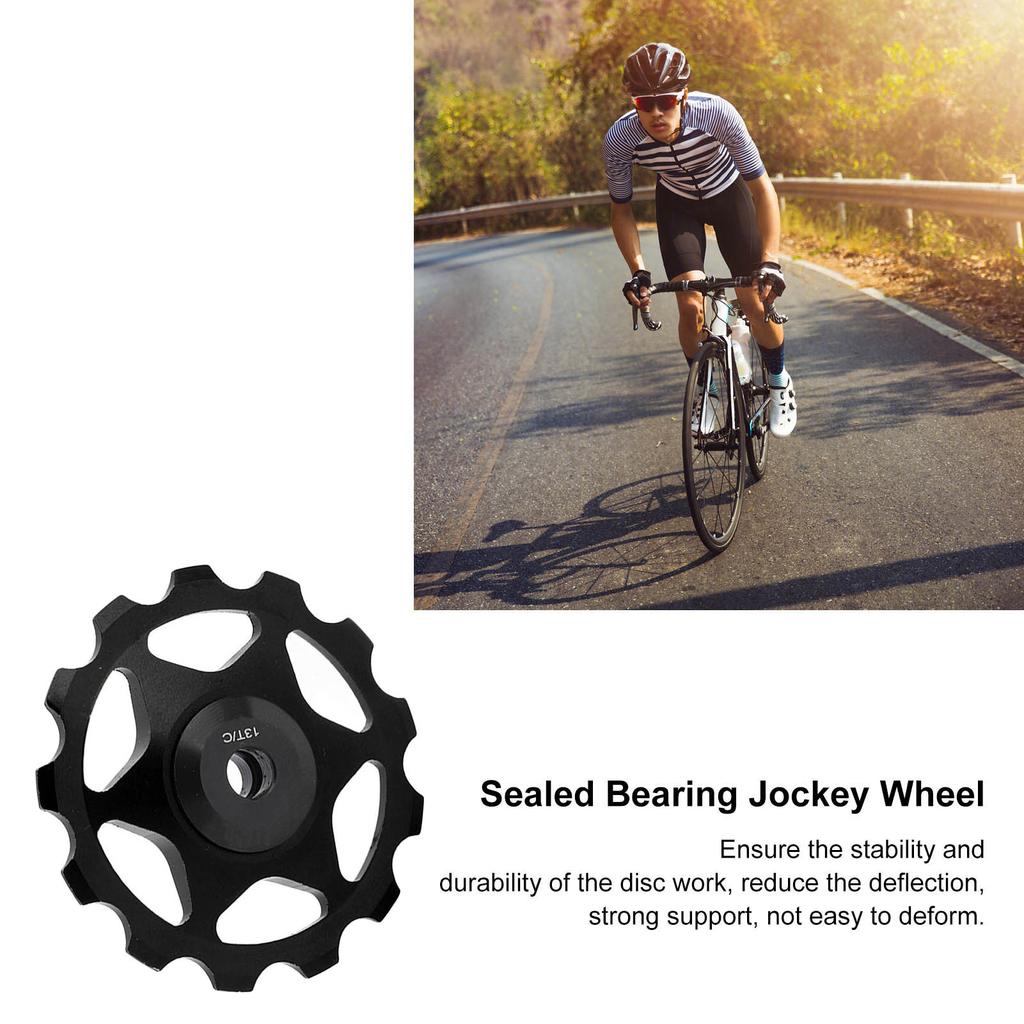 Rear Derailleur Pulley 13T Aluminum Sealed Bearing   Wheel for Mountain Road Bike