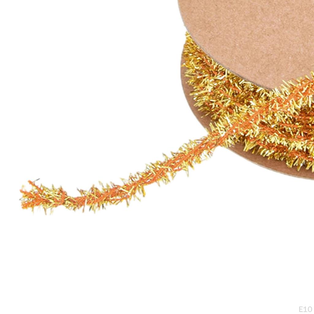 Christmas Ribbon Glitter Decorative Ribbons Gift Wrapping for Cake