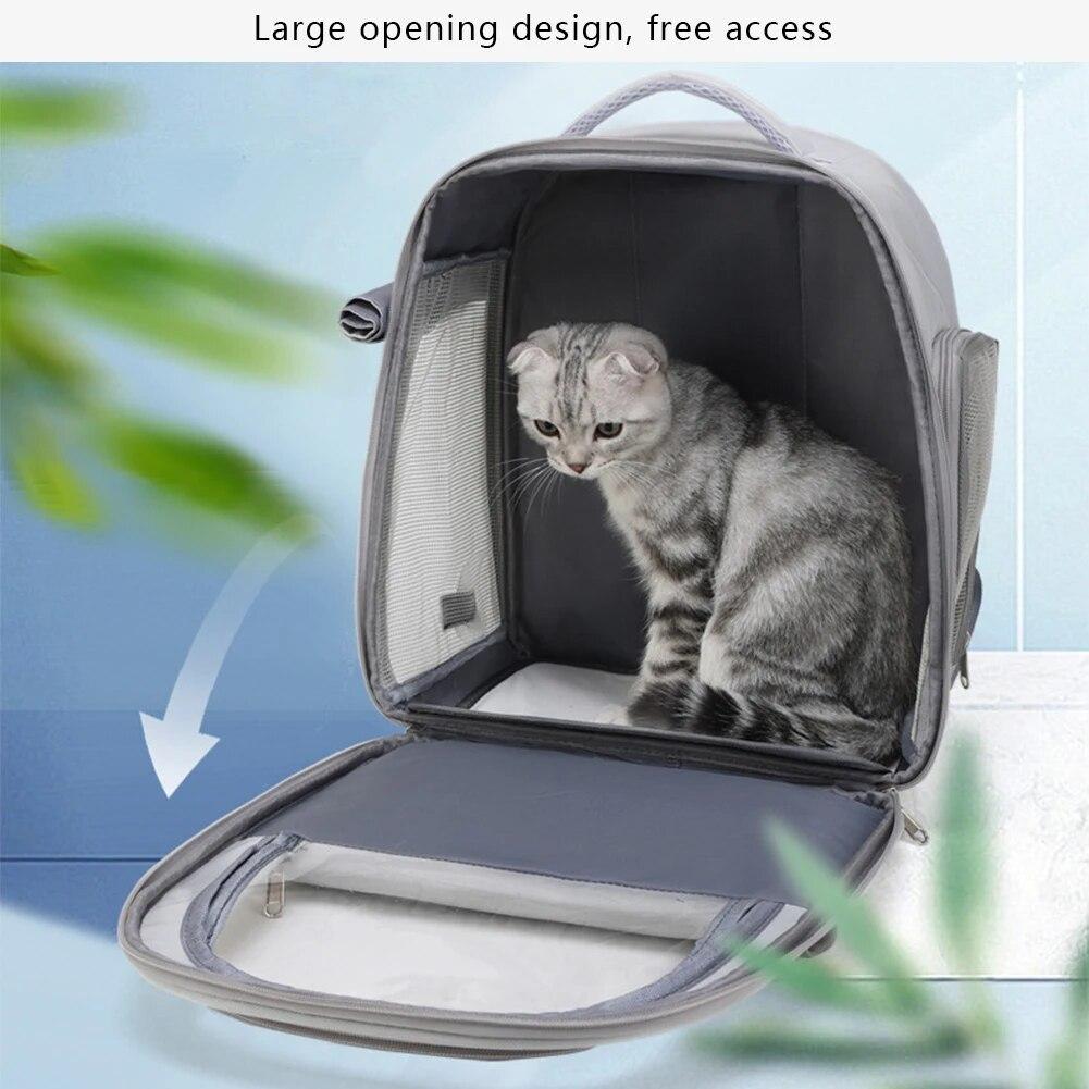 

Переноска для домашних животных, дорожная сумка из ткани Оксфорд, прозрачная сумка для космического корабля, портативная большая вместимость для кошек, собак, для путешествий на открытом воздухе