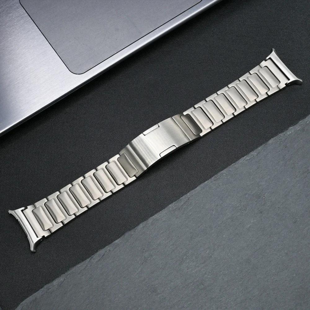 Luxury Titanium Band for Samsung Watch 7 Ultra 47mm Watchband Link Bracelet for Samsung Galaxy Ultra 7 47MM No Gaps Metal Strap