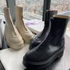 Dámské kotníkové boty 2025 Nová sada Nošení Zip Chelsea boty Silný podpatek Silná podrážka Krátké boty Podzimní a zimní obuv