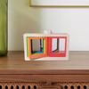 Rotating Desktop Photo Frame Display Rack Memorial Desk Dorm Home Picture Card Holder for