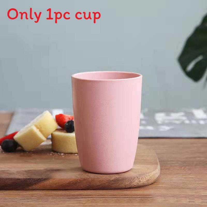 Wheat Straw Circular Mouthwash Cup With Modern Design Suitable For Gifts