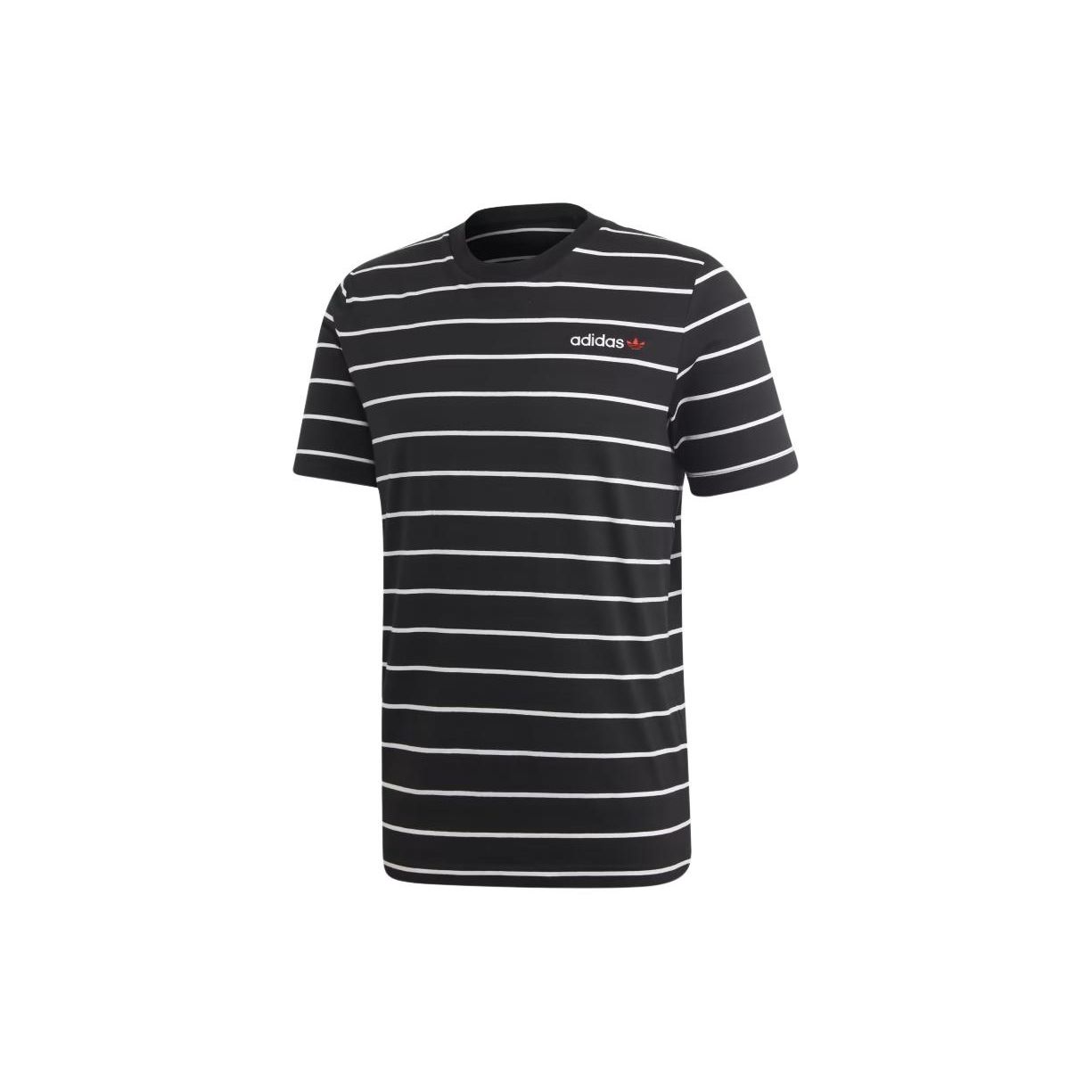 

Adidas Originals Linear Stripe Tee Men Tops Black GG6630 XS