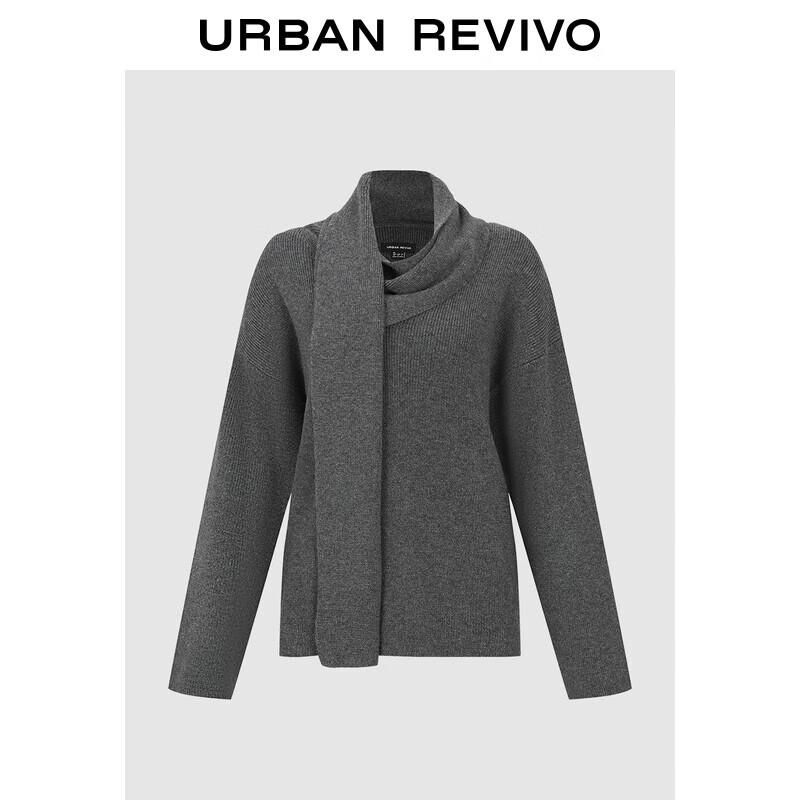 UR Women's Scarf Collar Knit Sweater