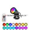 RGBW Outdoor Landscape Light: Remote-Controlled, Color-Changing, Dimmable Spotlight for Trees, Garden Paths, and Lawn Ambiance