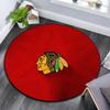 Chicago Blackhawks Rundteppich, Teppich für Wohnzimmer Schlafzimmer Sofa Spielzimmer Dekor, Rutschfeste Bodenmatte