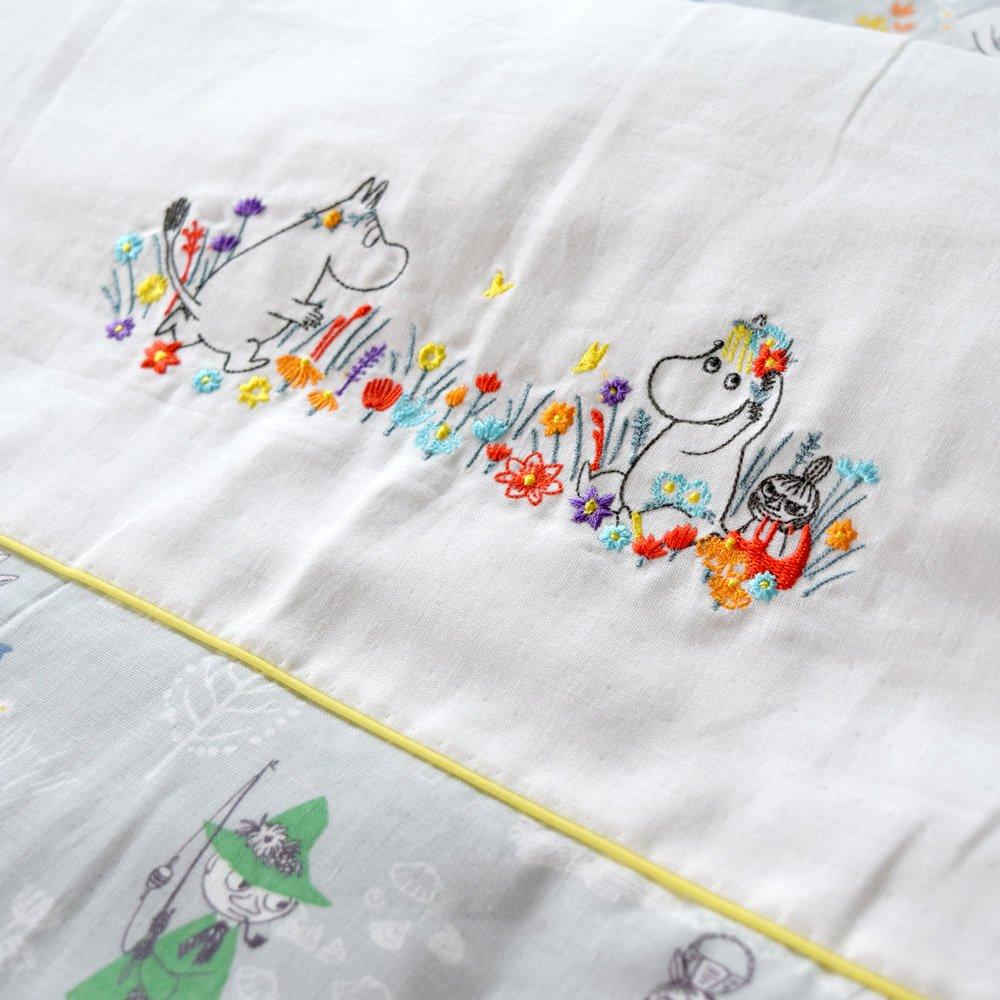 Moomin Double Gauze Hanging Cover Baby Made in Japan Double Gauze Sunny Beige x (102 128cm)