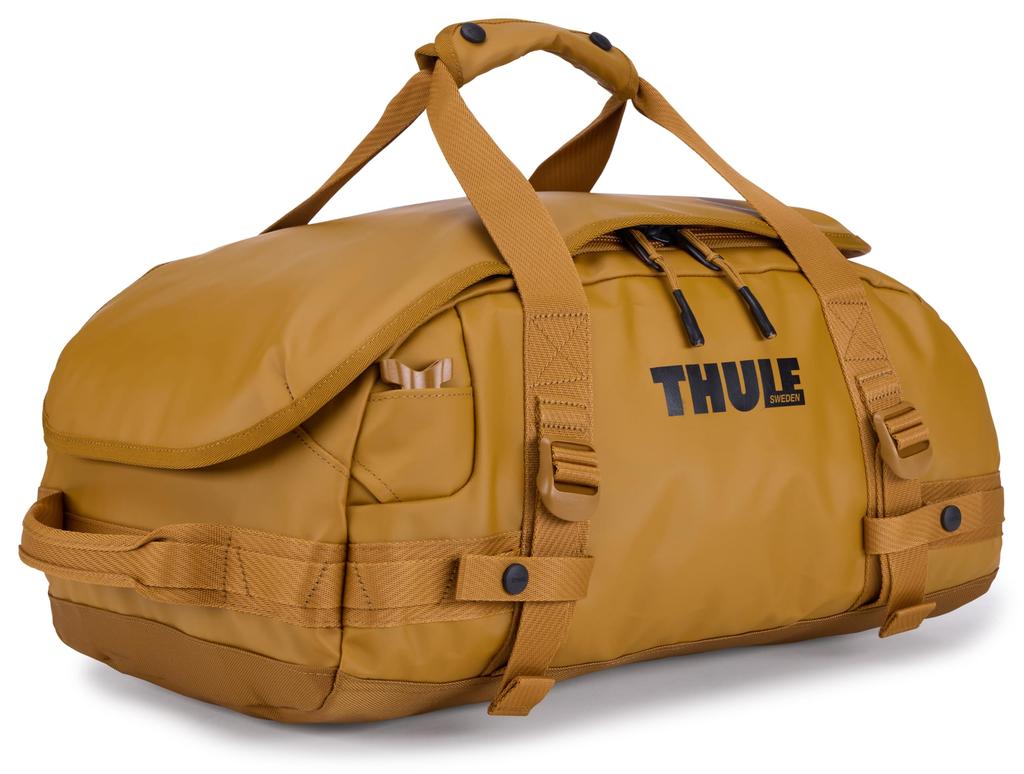 Thule Chasm Duffel 30L Heavy Duty Weather Resistant Lockable Zipper Pull Golden 1.2kg