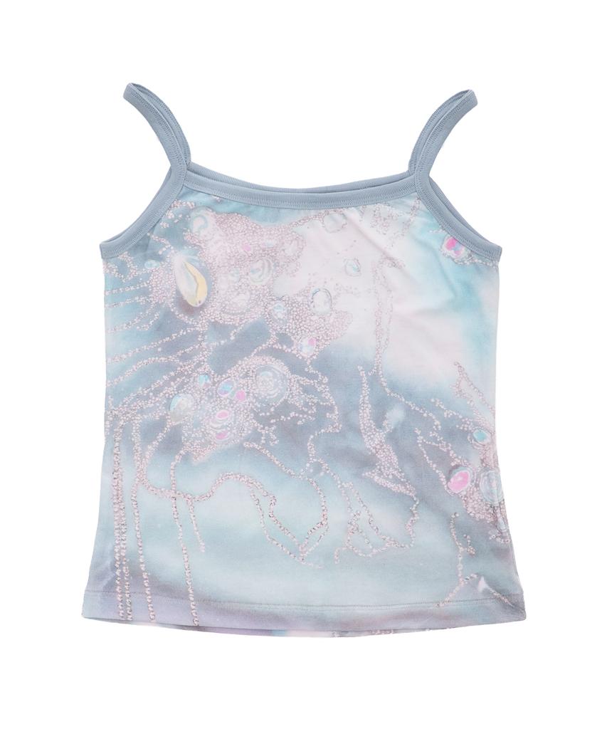 Myullib Graphic Print Sleeveless/Skyblue