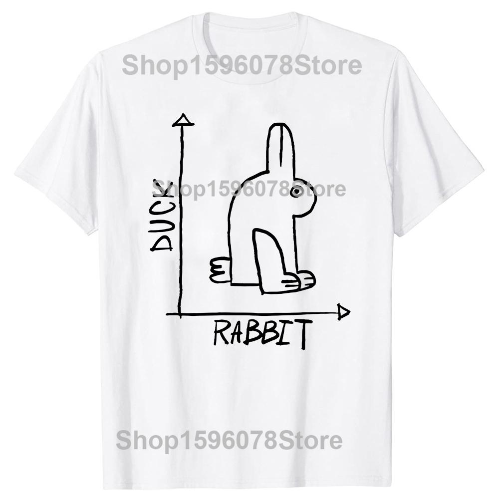 Funny Science Nerd Duck or Rabbit Physics Math Geek Tshirts Men Women Casual Tshirt 100 Cotton Loose Oversized T Shirt Summer