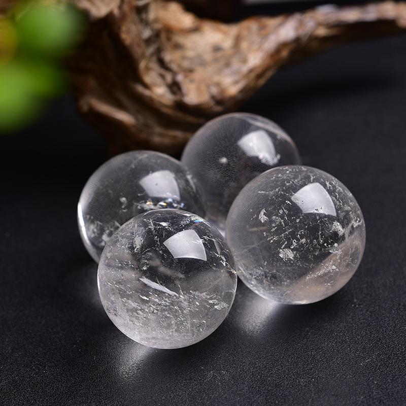 

2см Белые хрустальные шары Внутренние украшения Настольные украшения 4pcs