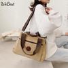 Kadın Günlük Çanta Kanvas Crossbody Çanta Kadın Büyük Kapasiteli Omuz Tote