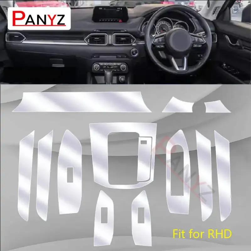 For Mazda CX-5 2017- Car Interior Center Console Transparent TPU Protective Film Anti-scratch Repair Film Accessory Refit