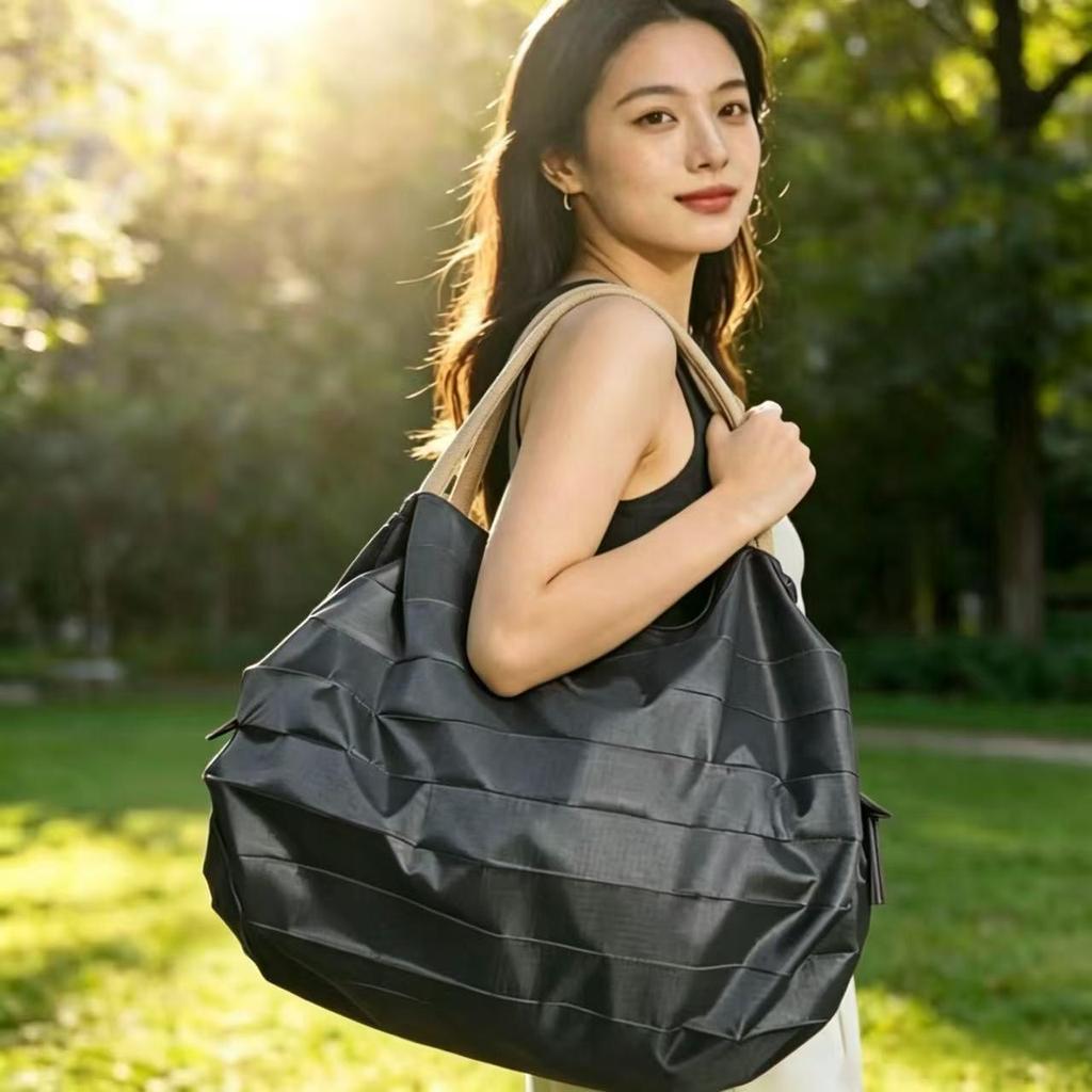 Foldable Japanese-Style Eco-Friendly Travel Shoulder Bag