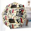 Jack Skellington, Sally Automatic Opening and Closing Umbrella - 8 Ribs Portable Folding Umbrella with Plastic Handle, Suitable for Leisure