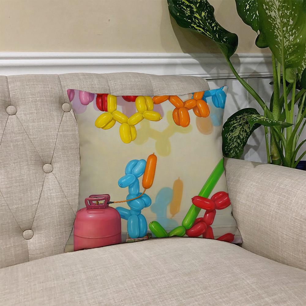 J-Jeff ART k-Koons cushion cover Square Sofa Cushion Cover Casual Skin-Friendly Comfortable Pillow Cover 30cmx30cm