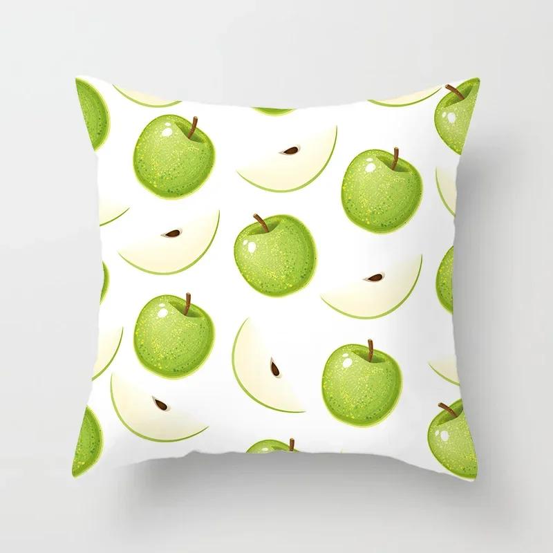 45*45 Fruit Cushion Cover For Wedding Decoration Pillow Case Avocado Orange Strawberry Print Home Decor Party