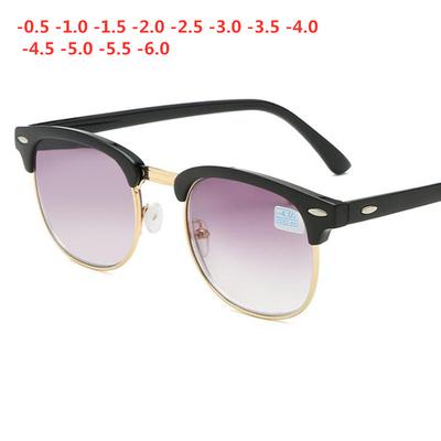 -0.5 -1.0 -1.5 -2.0 -2.5 -3.0 -3.5 -6.0 Lunettes de soleil myopie Hommes et Femmes Lunettes Gris Dégradé Lunettes Hommes Monture Lunettes Anti-Uv400