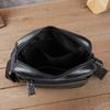 New Trendy Men Genuine Leather Small Shoulder Bag Large‑Capacity Casual Crossbody Messenger Satchel Bag For Daily Use