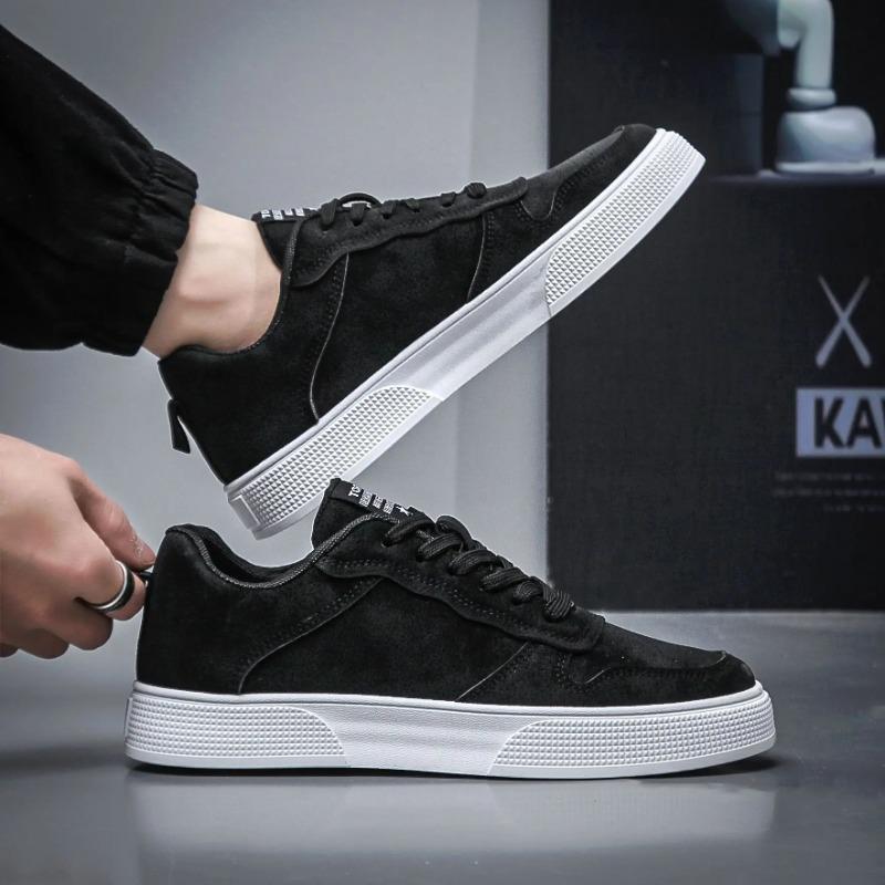 Herrenschuhe Gesicht Modisch Vielseitig Trend FreizeitSchuhe Weiche Sohle Niedrige Schuhe Herren