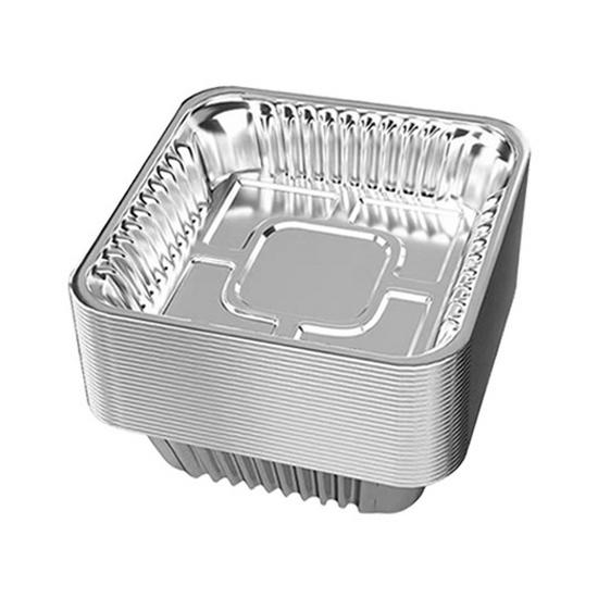 Square Air Fryer Disposable Tin Foil Pan - High-Temperature Resistant, Oil-Absorbing, Food-Grade Paper for Home and Oven Use.