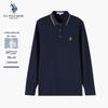 Men's Mulberry Silk Blend Long-Sleeve Polo