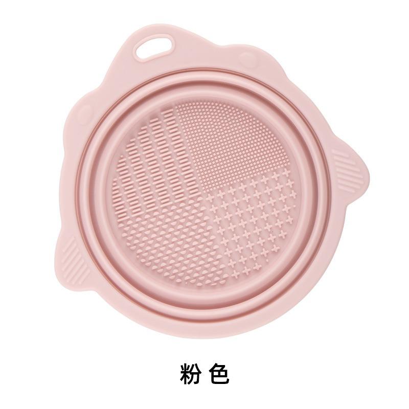 Foldable Silicone Makeup Brush Cleaning Bowl For Beauty Tools