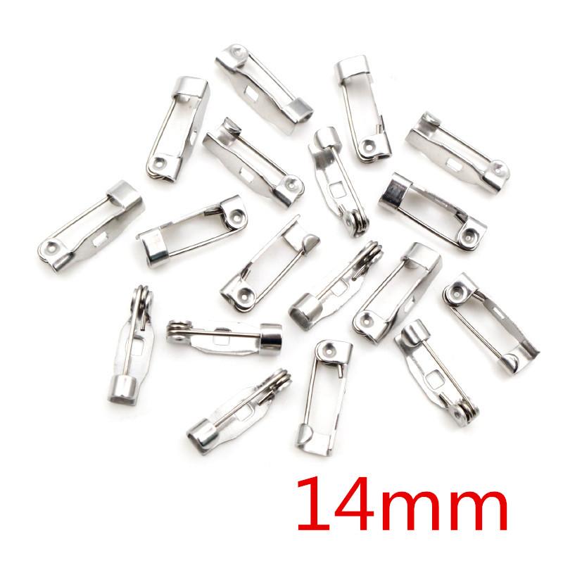 

20pcs 14 17 19 20 25 32 38mm 316 Stainless Steel Brooch Clip Pins Safety Brooch Settings Blank For DIY Jewelry Making Supplies