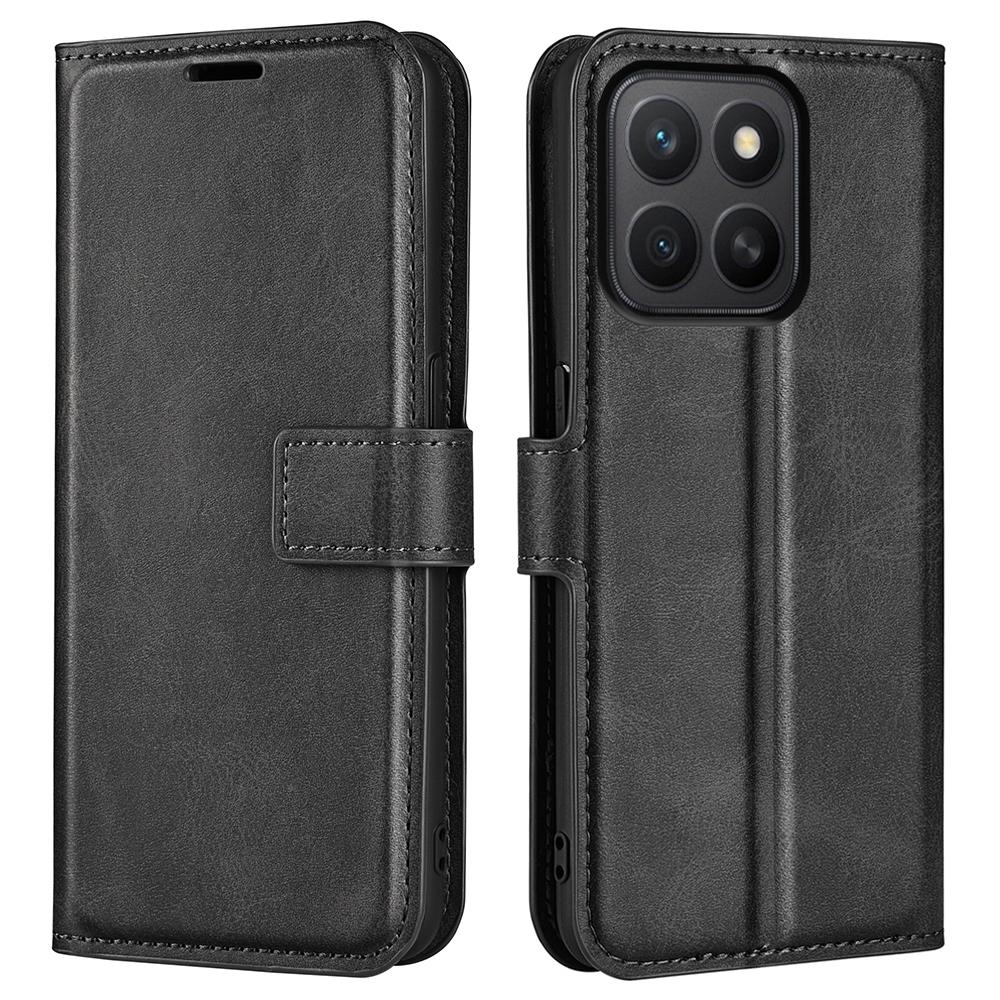 For Honor X8c 4G Stand Case Anti-Scratch Calf Texture Leather Phone Cover