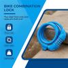 Bike Combination Lock Four Digit Fixed Code Steel Cable Anti Theft Lock For Mountain Bike And Motorcycle