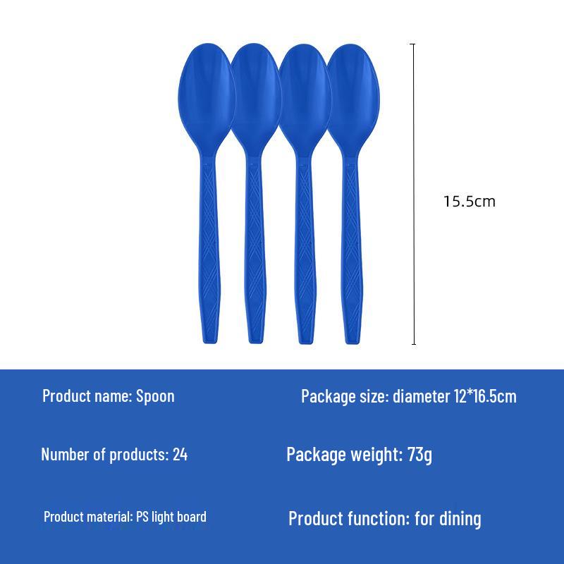 Dark Blue Party Decoration Set: Thick Disposable Plates, Cups, Napkins & Tablecloth