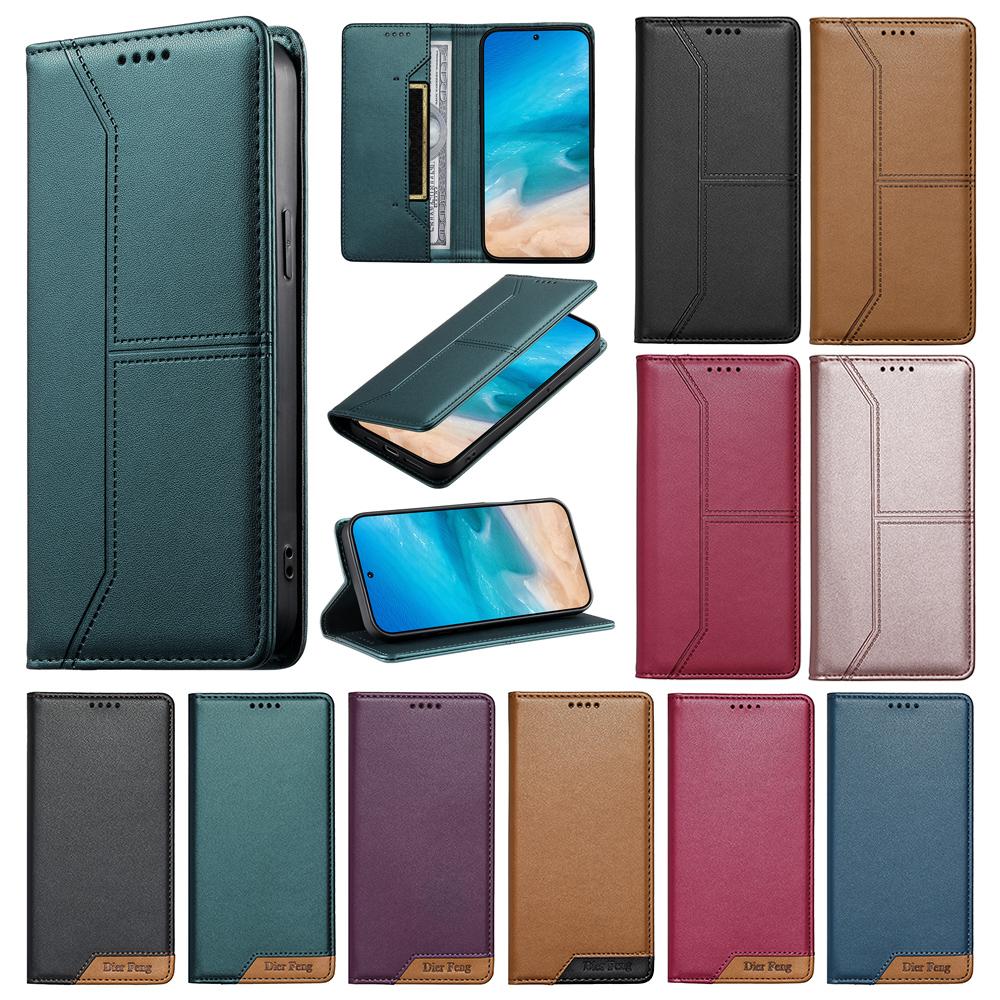 Wallet RFID Layer Protect Magnetic Flip Leather Case For Xiaomi Poco X6 X5 F6 C65 C61 Redmi 15 Note 11 12 Pro Plus 12S 11S Cover