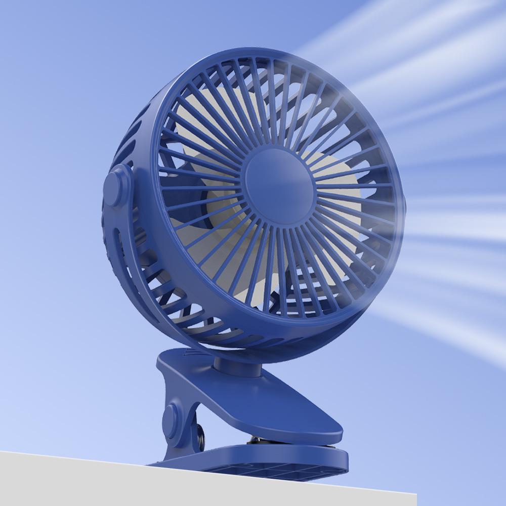 Mini USB Rechargeable Clip Fan - Portable Handheld & Desktop Small Fan for Office & Dorm