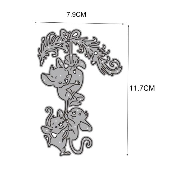 

Stamper Wear-resistant Long-Lasting Puzzle DIY Template Metal Cutting Die for Gift серебряный