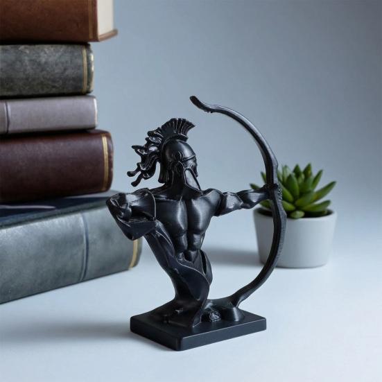 Yousheng Warrior Figurine, 3D Printed Medieval Soldiers Statue, Collectible Craft for Home Living Room Office Desk Decor