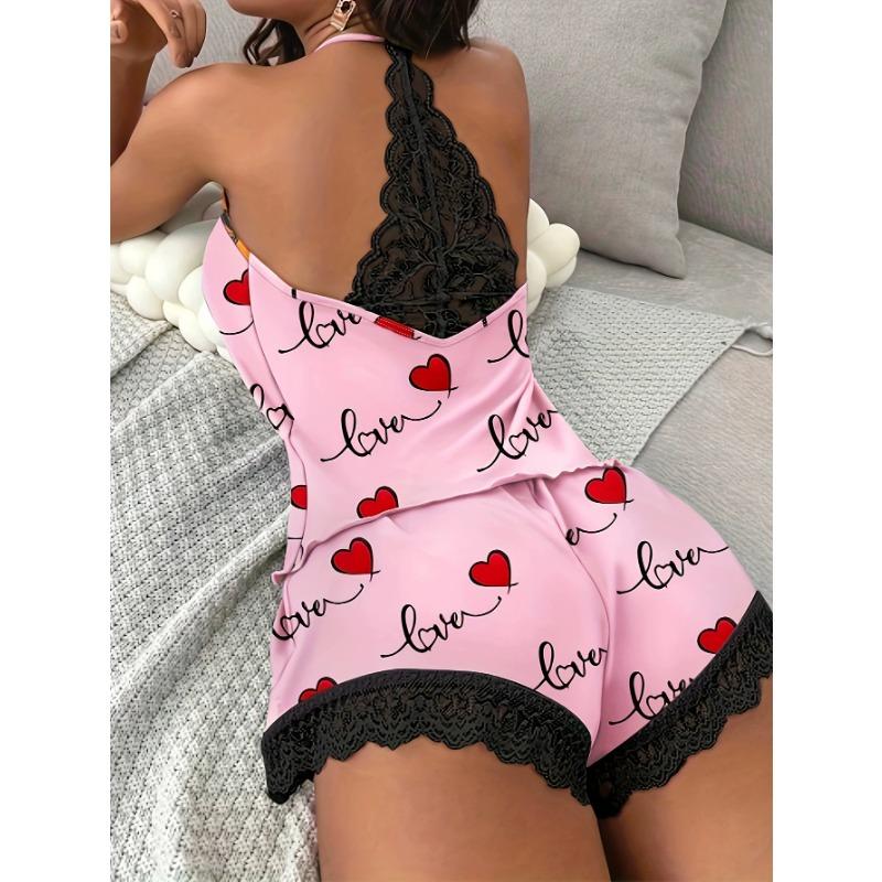 

Женская вязаная крючком кружевная пижама без рукавов с v-образным вырезом, повседневная повседневная одежда, комплект одежды для сна, костюм из 2 предметов, сексуальная однотонная домашняя одежда, лето 2023 XL