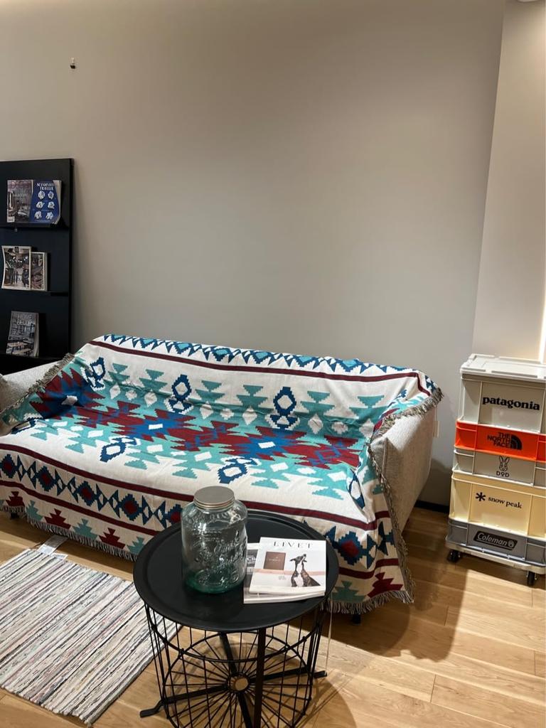 Pericarp West Coast Native Ortega Suitable for All Sofa Geometric Forest, Style, Pattern, Kilim, Pattern, Multifunctional, Washable, Seasons, Cover,