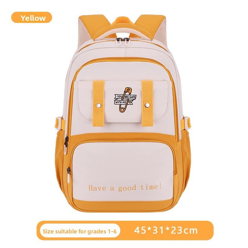 Backpack Letter Fashion With Waterproof Material For Middle School Campus And