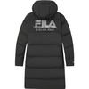 FILA 2023 Winter New Long Casual Simple Basic Hooded Down Jacket Men Jacket Black F11M349907F-BK