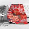Tropical Hibiscus Flowers Printed Fleece Blanket Soft Warm Throw Bed Sofa Cover Gift