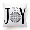 Cross-border New Hot-selling Christmas Pillowcase Simple Gray Christmas Decoration Cushion Pillowcase