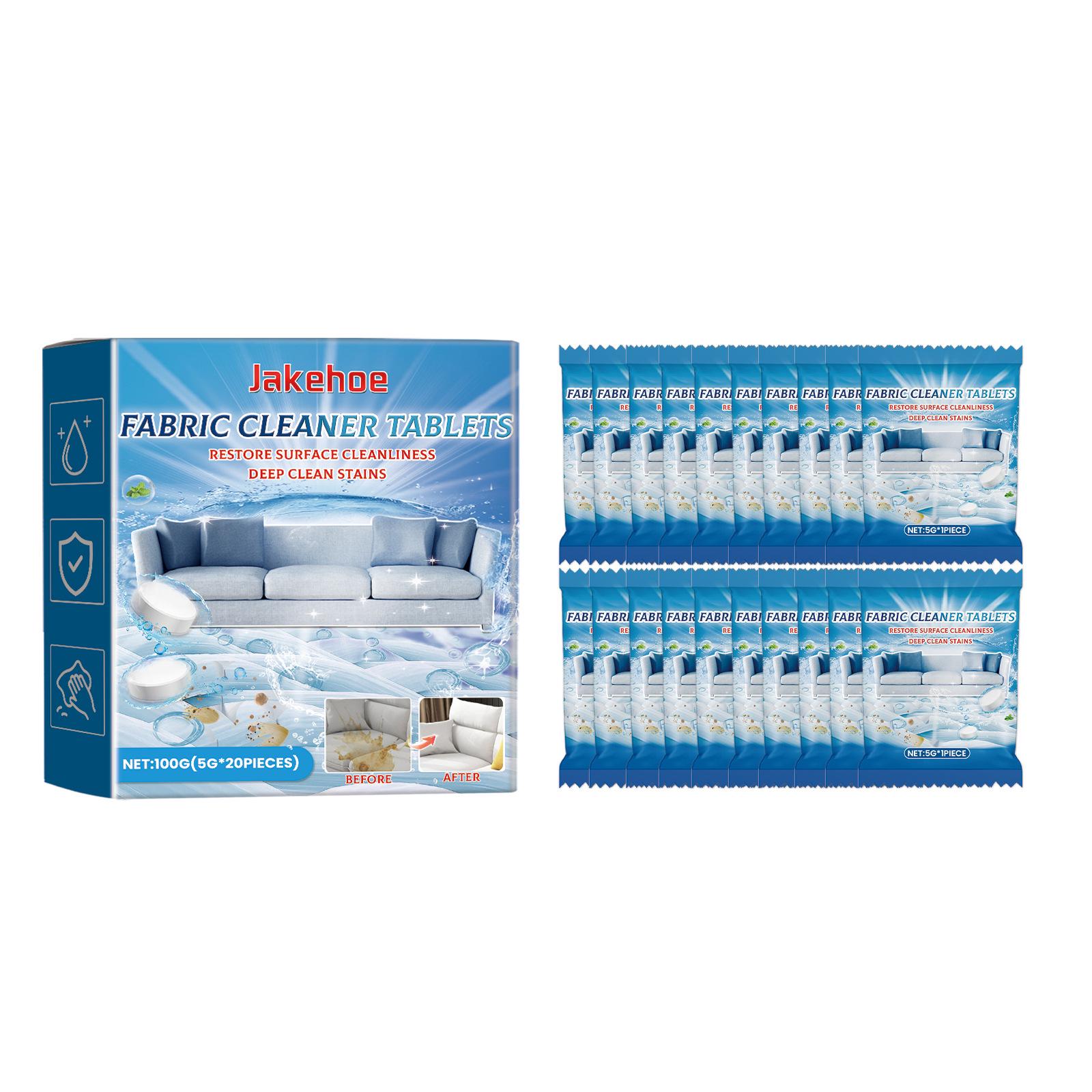 Jakehoe Multi-Functional Effervescent Tablets for Deep Cleaning Fabrics: Sofas, Floor Mats, and Tablecloths