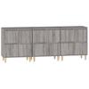 Sideboards 3 pcs Grey Sonoma 60x35x70 cm Engineered Wood