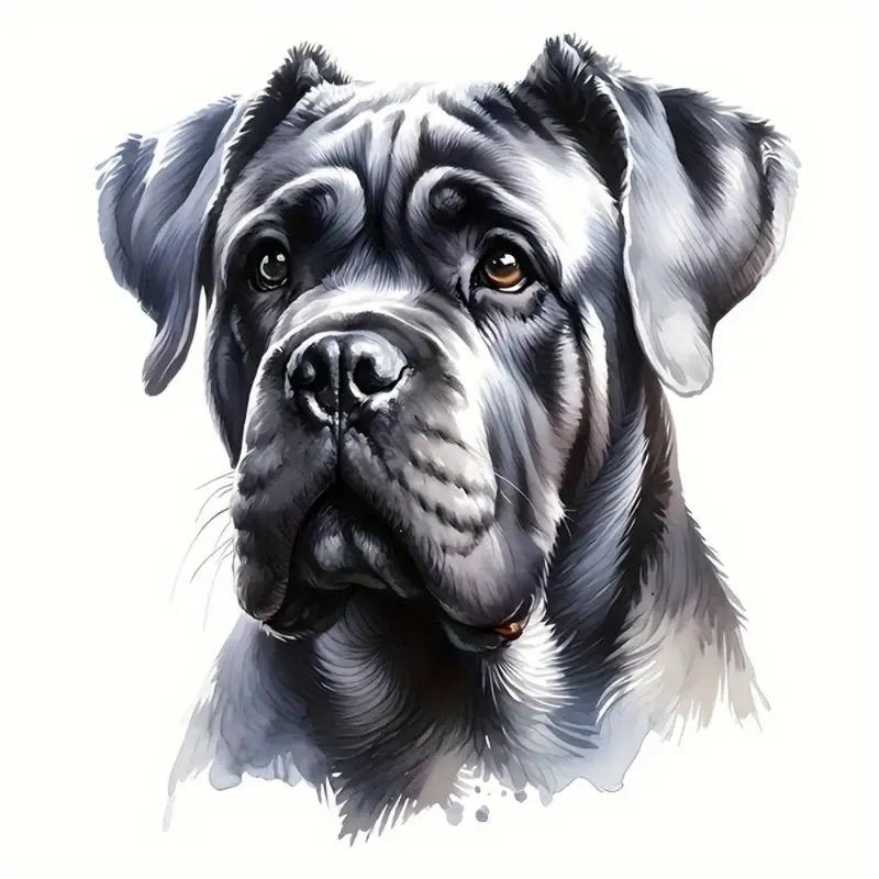 Cane Corso Dog Self-Adhesive Vinyl Decal, Used for Car Windows, Bumper, Laptops, Waterproof Exterior Car Accessories