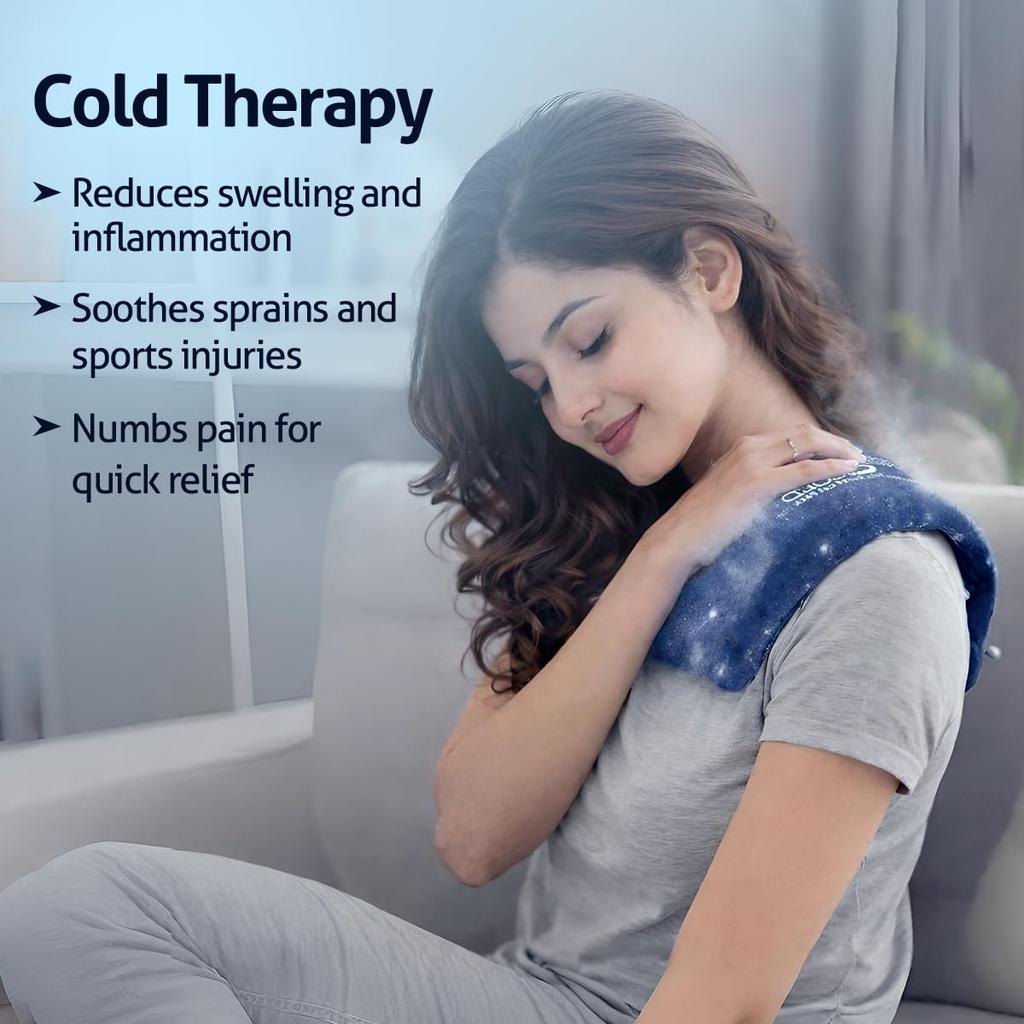 BPL Medical Technologies Reusable Hot and Cold Ice Pack for Pain Relief | Soft and Flexible Gel for Injuries and Pain Relief | Cold Ice Gel Pack