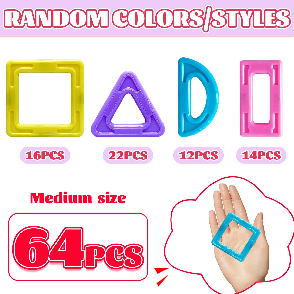 

Macaron 3D Magnetic Blocks Set Toys For Children Boys Girls Educational Sensory Building Magnetic Toy Gifts 64/98/136PCS